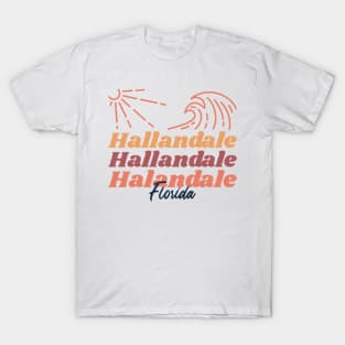 Sunshine and Waves Hallandale Florida T-Shirt